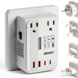 DOACE 350W Voltage Converter Travel Adapter-0