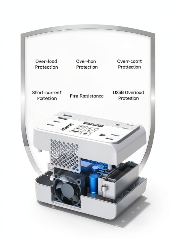 DOACE 350W Voltage Converter Travel Adapter-6
