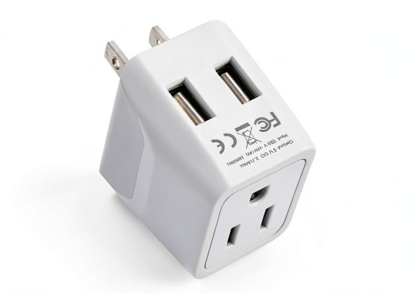 Universal Travel Adapter 3-in-1 USB Dual Plug by Paul Zeng Model CTU-6-1