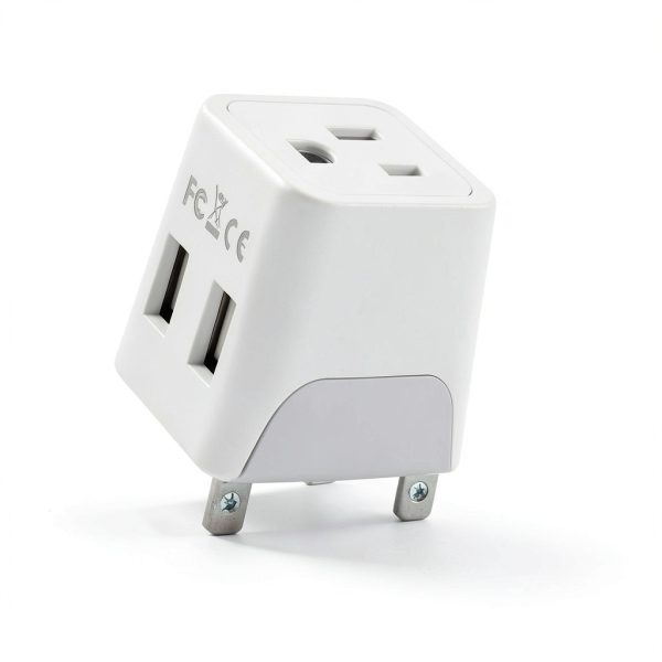 Universal Travel Adapter 3-in-1 USB Dual Plug by Paul Zeng Model CTU-6-3