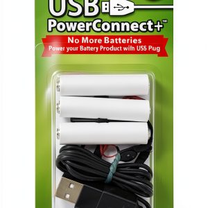 USB Power Converter by Kurt S Adler Plastic Copper Mini 3 AAA-0