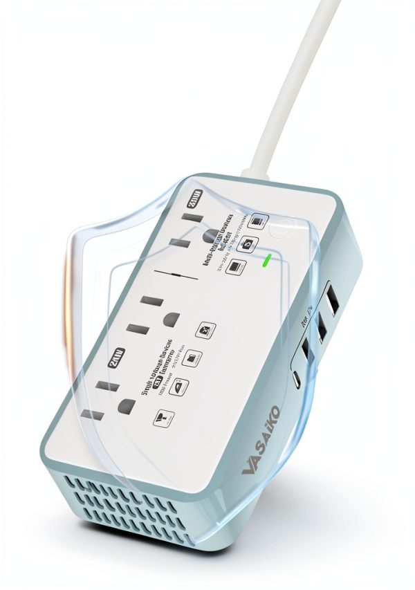 VASAIKO 2000W US to EU Voltage Converter with 7-in-1 Travel Adapter-5