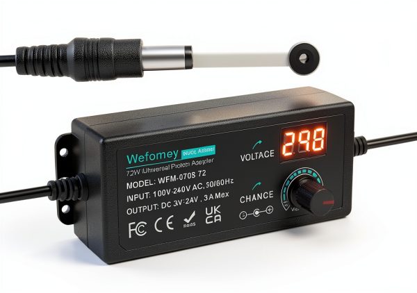 Shi He Yu DC Power Splitter 4‑Way Adjustable 72W with 14 Tips-2