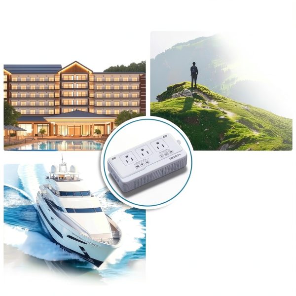 TREVOLTY 2000W 7-in-1 Travel Converter 220V to 110V with USB-C/A-6