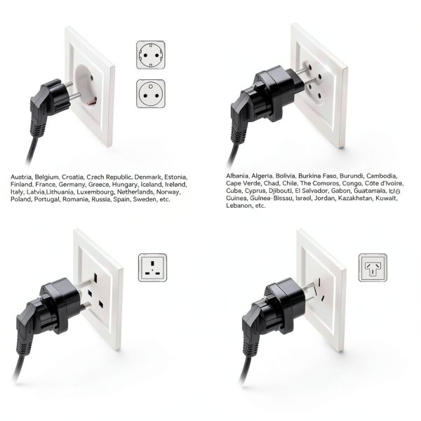 220V to 110V Voltage Converter HYTED 1600W Dual Color Black White-5