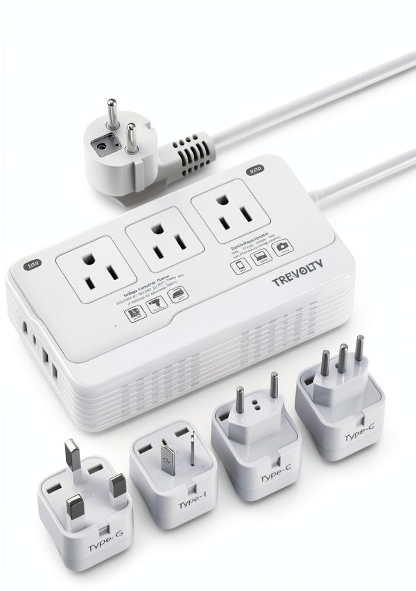 TREVOLTY 2000W 7-in-1 Travel Converter 220V to 110V with USB-C/A-0