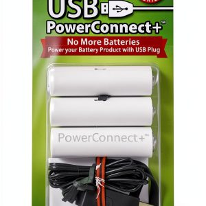 USB Battery Converter Kurt S Adler Plastic Copper 3 AA Equivalent-0