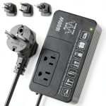 220V to 110V Voltage Converter HYTED 1600W Dual Color Black White-0