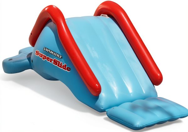 Swimline Super Slide Inflatable Pool Toy, Blue/Red-0