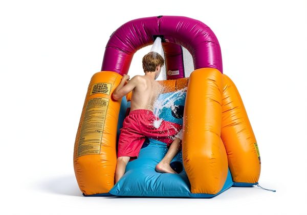 Mega Tornado Twist Inflatable Water Slide Bounce N Play Climbing Wall-5