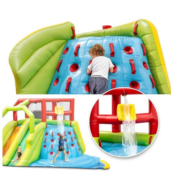 Inflatable Water Slide Park by WELLFUNTIME with Deep Pool 191x157x100-2