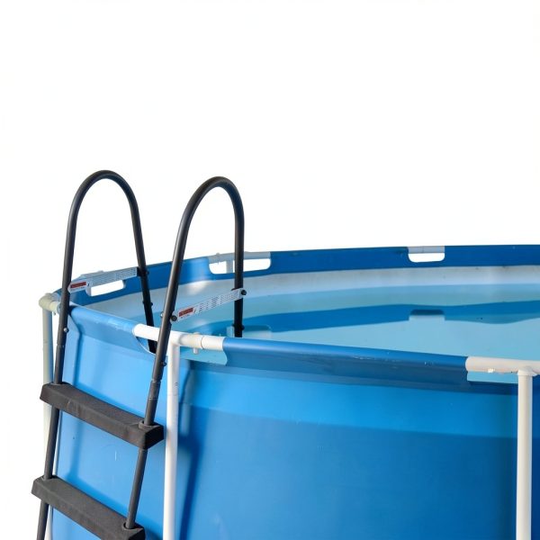 Funsicle SureStep 3 Step Lightweight Steel Outdoor Above Ground Swimming Pool Ladder with Non Slip Feet for Outdoor Use, Black-3