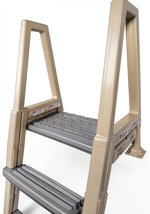 Confer Plastics 6000X Heavy Duty Above Ground in-Pool Swimming Ladder for Decks Adjustable from 42IN to 56IN HIGH-2
