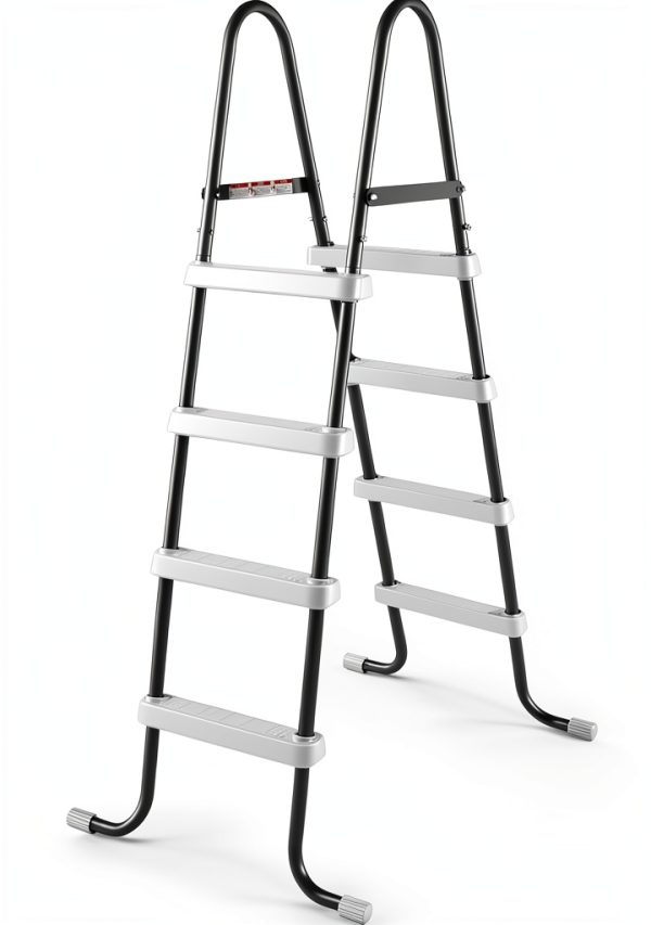 Intex Steel Frame Above Ground Pool Ladder 48" 300 lb Anti Slip-5
