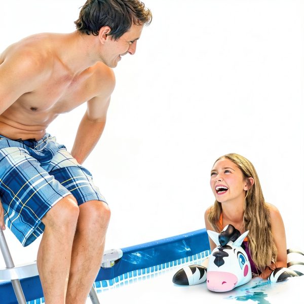 Intex Steel Frame Above Ground Pool Ladder 48" 300 lb Anti Slip-4
