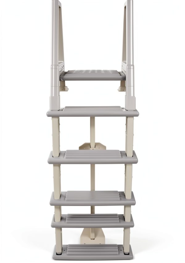 Confer Plastics 6000X Heavy Duty Above Ground in-Pool Swimming Ladder for Decks Adjustable from 42IN to 56IN HIGH-3