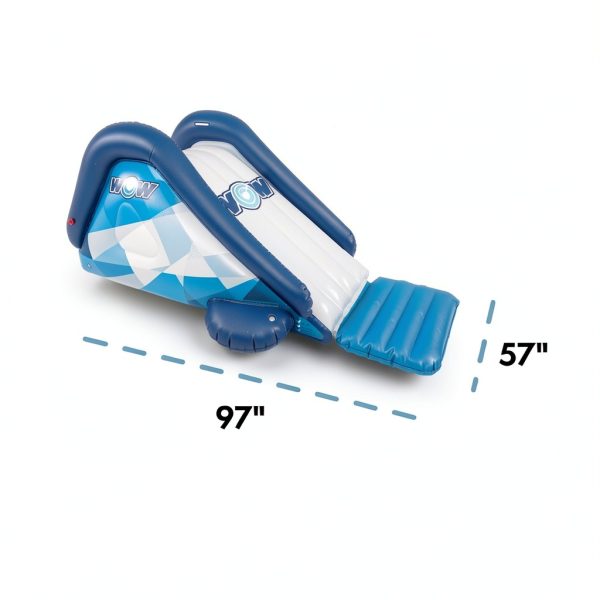 Inflatable Pool Slide WOW Sports 97x57 Cascade Slide with Sprinkler-2