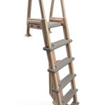 Confer Plastics 6000X Heavy Duty Above Ground in-Pool Swimming Ladder for Decks Adjustable from 42IN to 56IN HIGH-0