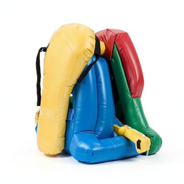 Outsunny 6-in-1 Kids Bounce House Water Slide with Pool & Cannon-7