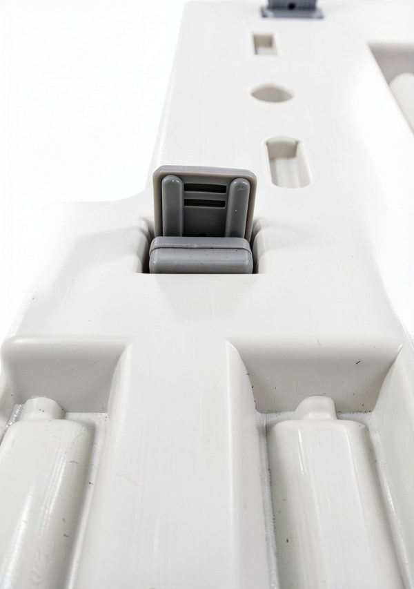 Confer Plastics Step-1X: Sturdy Above Ground Entry System with Dual Handrails and Slip-Resistant Steps, Easy Installation, Supports up to 400 lbs - Proudly Made in USA. Warm Grey with Grey Treads-7