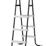 Intex Above Ground Steel Frame Swimming Pool Ladder for 42-in. Wall Height Pools-0