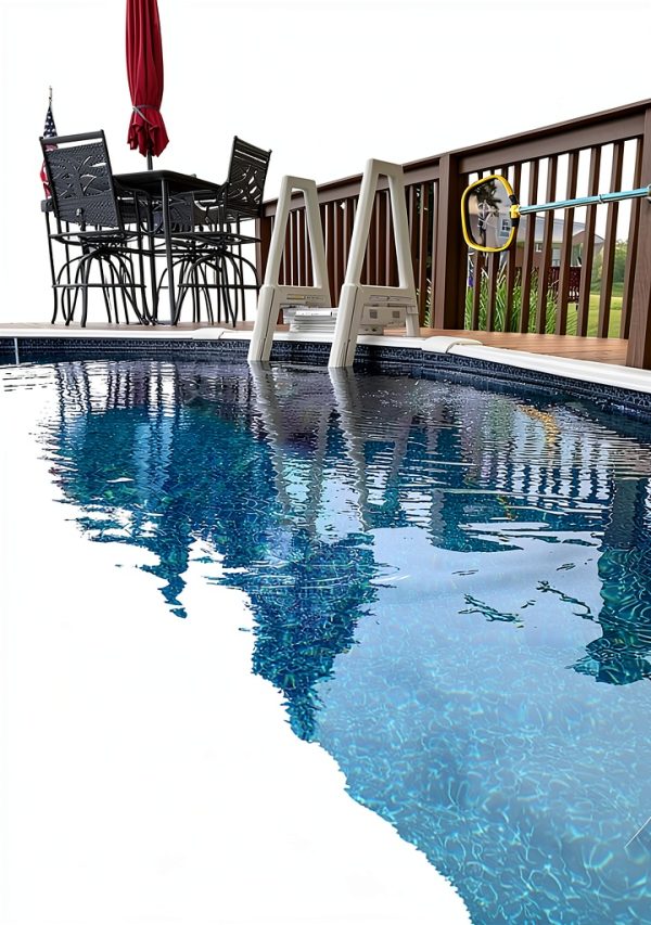 Confer Plastics 6000X Heavy Duty Above Ground in-Pool Swimming Ladder for Decks Adjustable from 42IN to 56IN HIGH-5