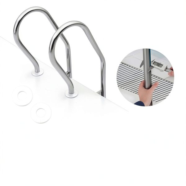 Pool Ladder Escutcheon Plates BOYAODUXUE ABS Rings for 2" & 4" Tubing-2