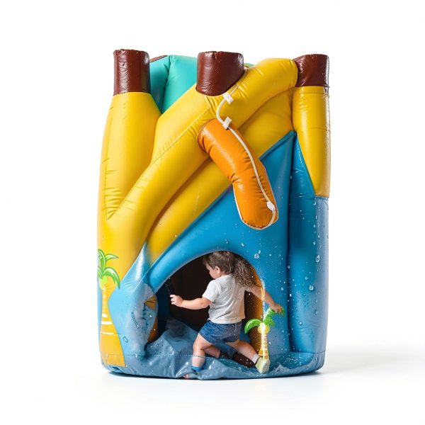 Inflatable Water Slide House 450W Blower 10-in-1 Water Park GYMMALL-1