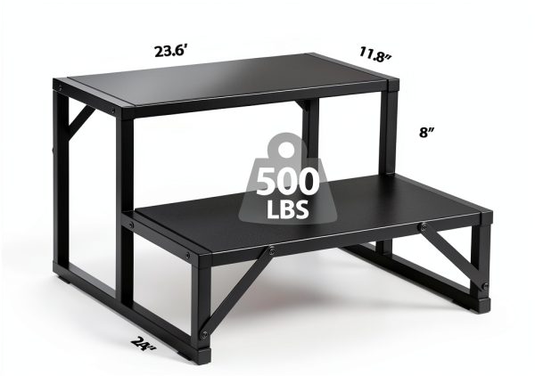 Hot Tub Step 500LBS Capacity 2-Step Black Spa Ladder by Talustool-1